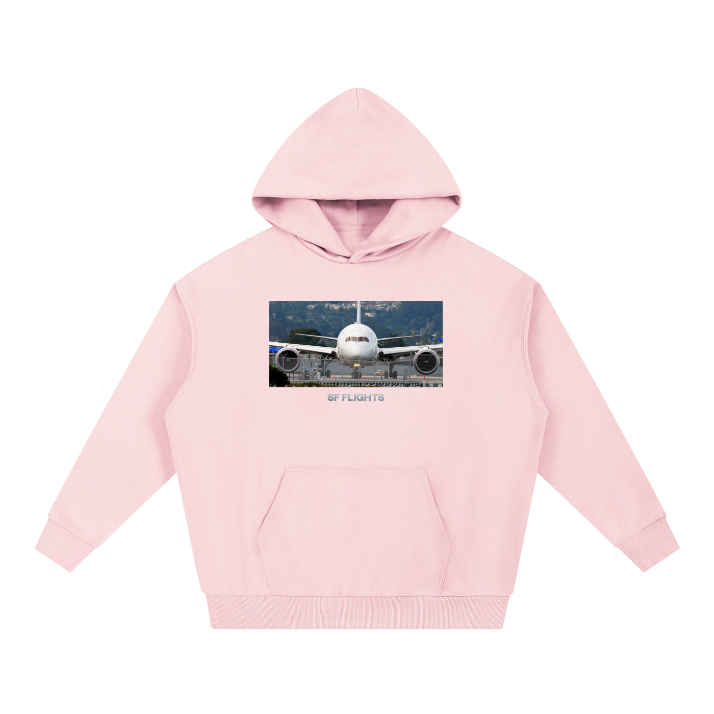 Essential Heavyweight Hoodie — B787 Close-Up at San Francisco Airport