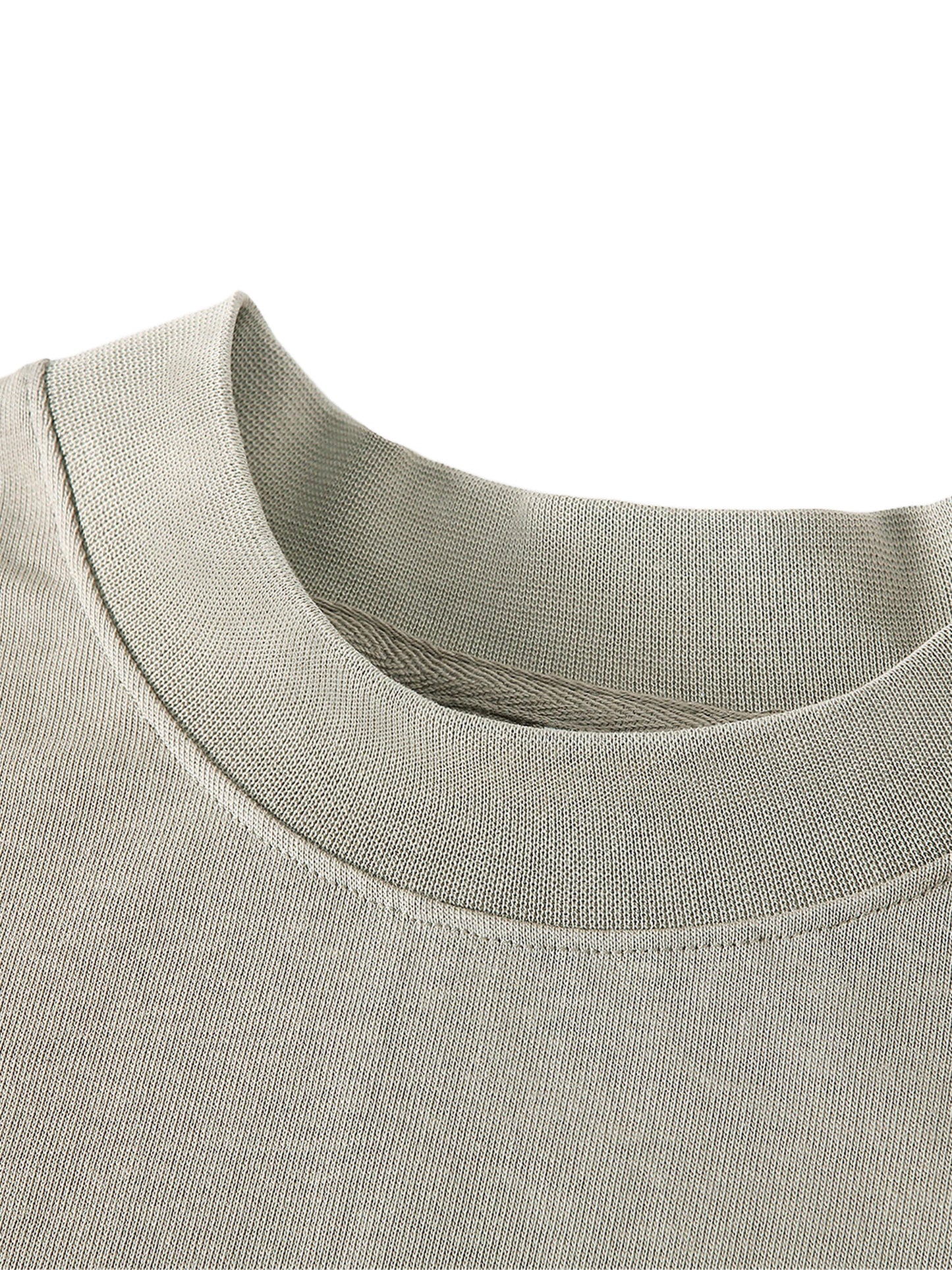 Essential Non-Shrink Mock Neck Sweatshirt — Ready for Departure at SFO Airport