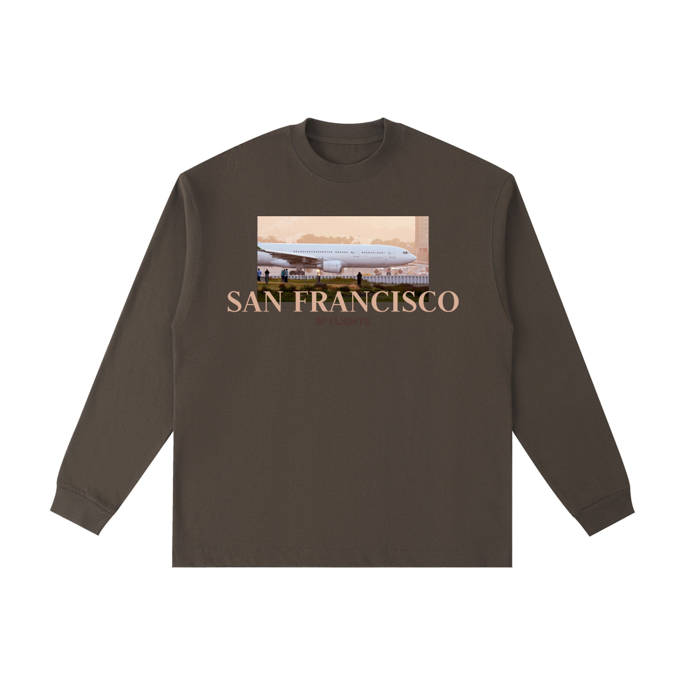 Essential Cotton Long Sleeve T-Shirt — A330 Ready for Takeoff
