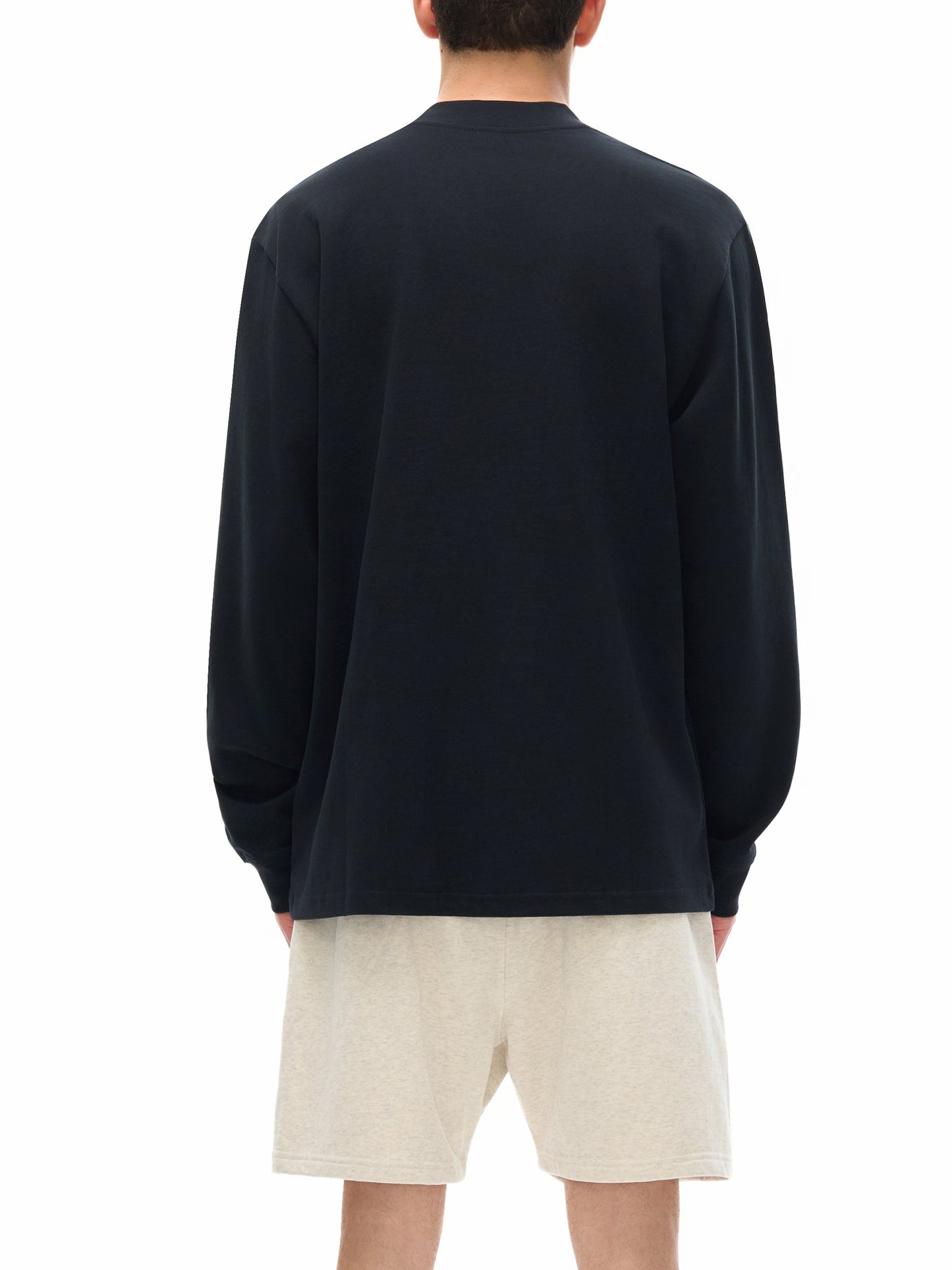 Essential Non-Shrink Mock Neck Sweatshirt — Ready for Departure at SFO Airport