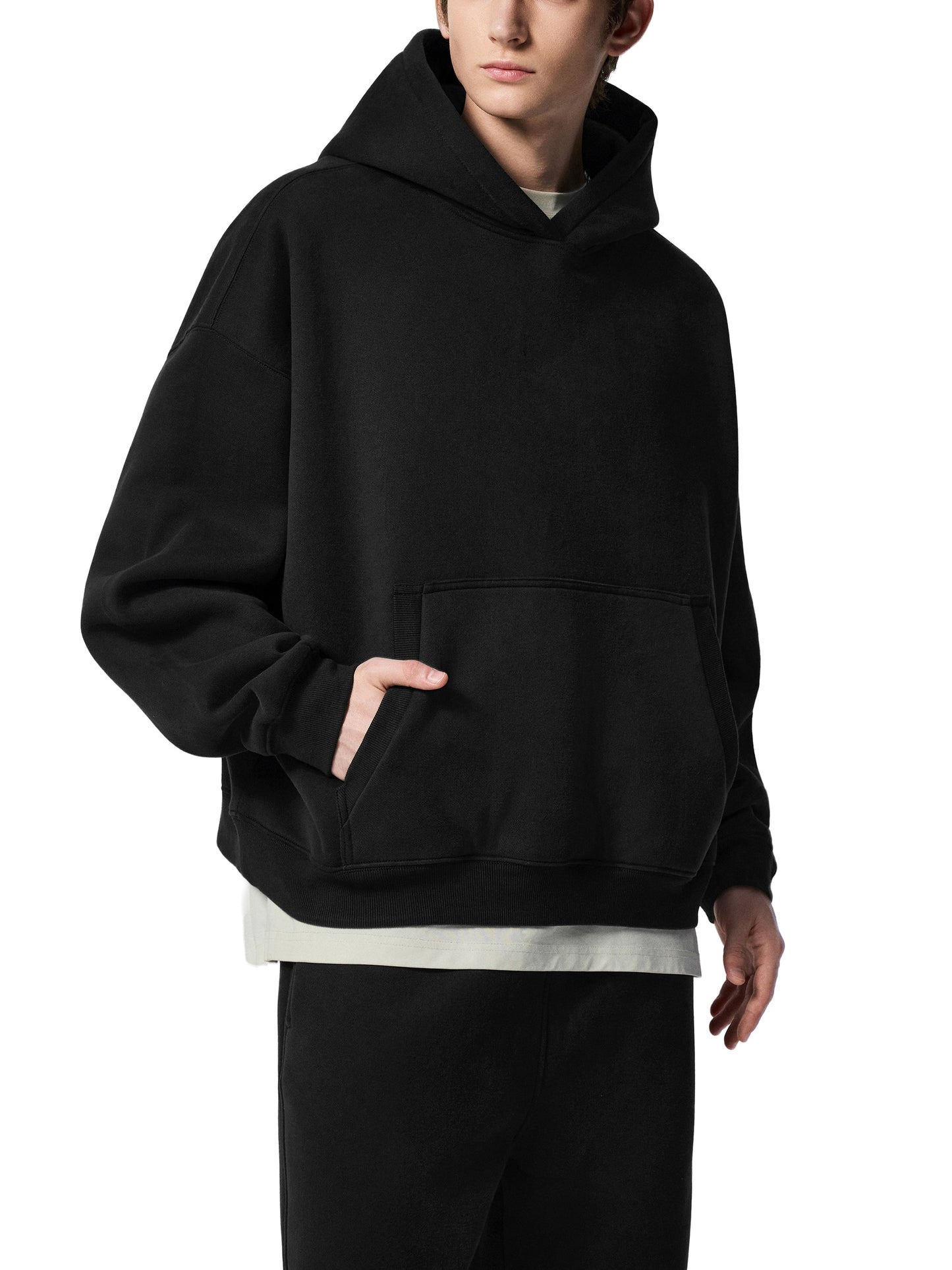 SF Flights A350 SFO Airport Oversized Boxy Fleece Hoodie