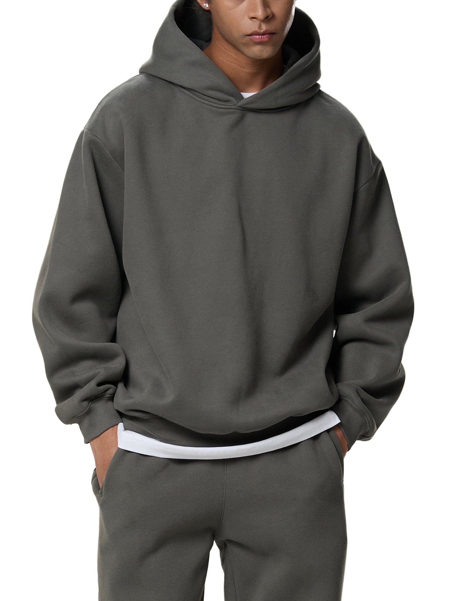 Fleeced Boxy Hoodie — SF Flights Logo Edition