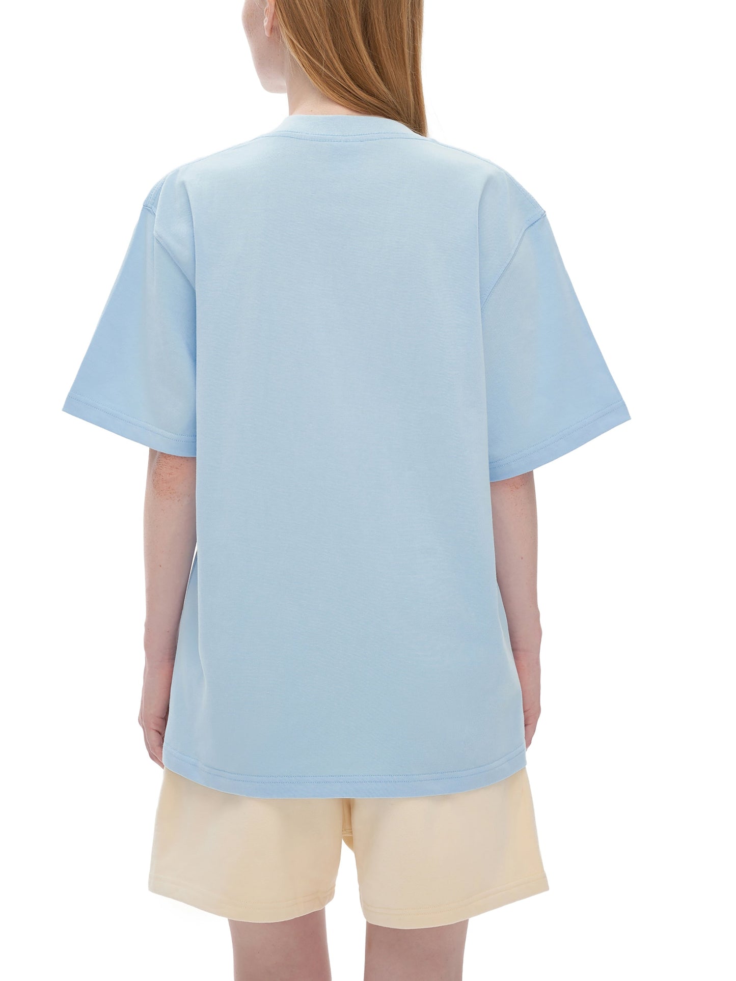 Heavyweight Drop Shoulder Cotton T-Shirt — A350 Taxiing at SFO