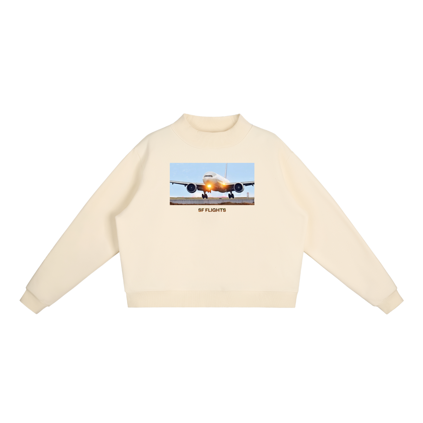 Essential Fleece Mock-Neck Crew Sweatshirt — Reverse Ops at SFO