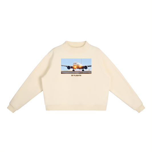Essential Fleece Mock-Neck Crew Sweatshirt — Reverse Ops at SFO