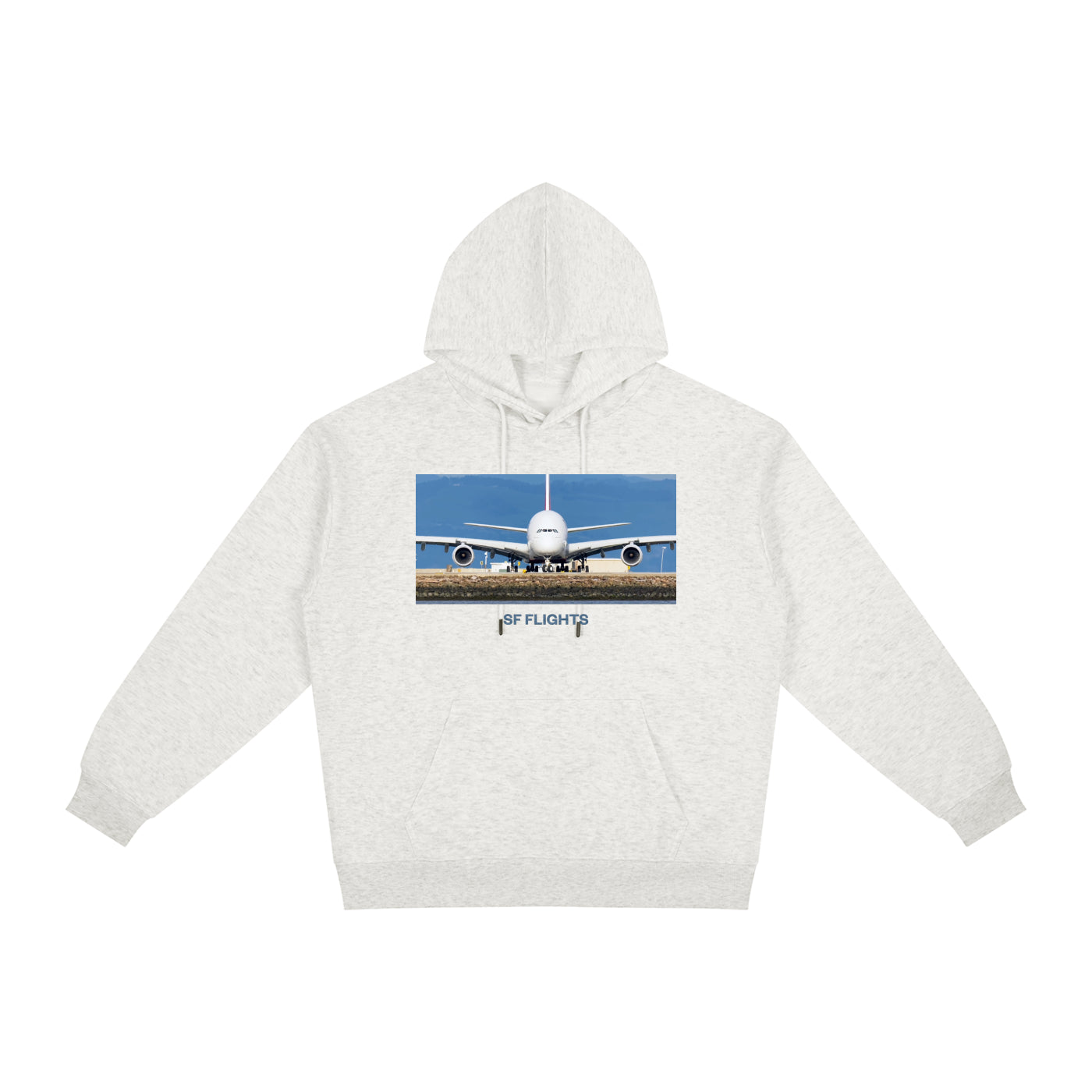SF Flights Relaxed Fit Hoodie — A380 Ready for Takeoff