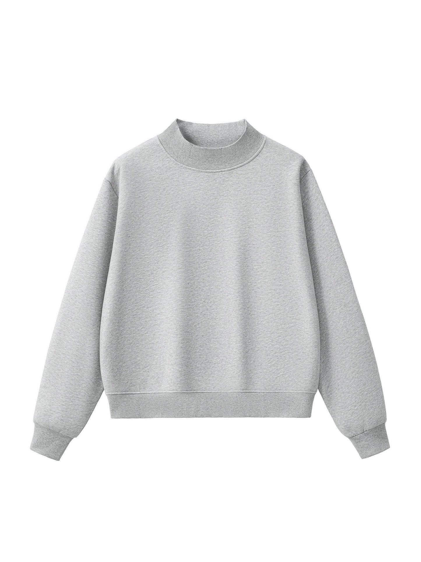 Essential Fleece Mock-Neck Crew Sweatshirt — AvGeek SFO Golden Hour Edition