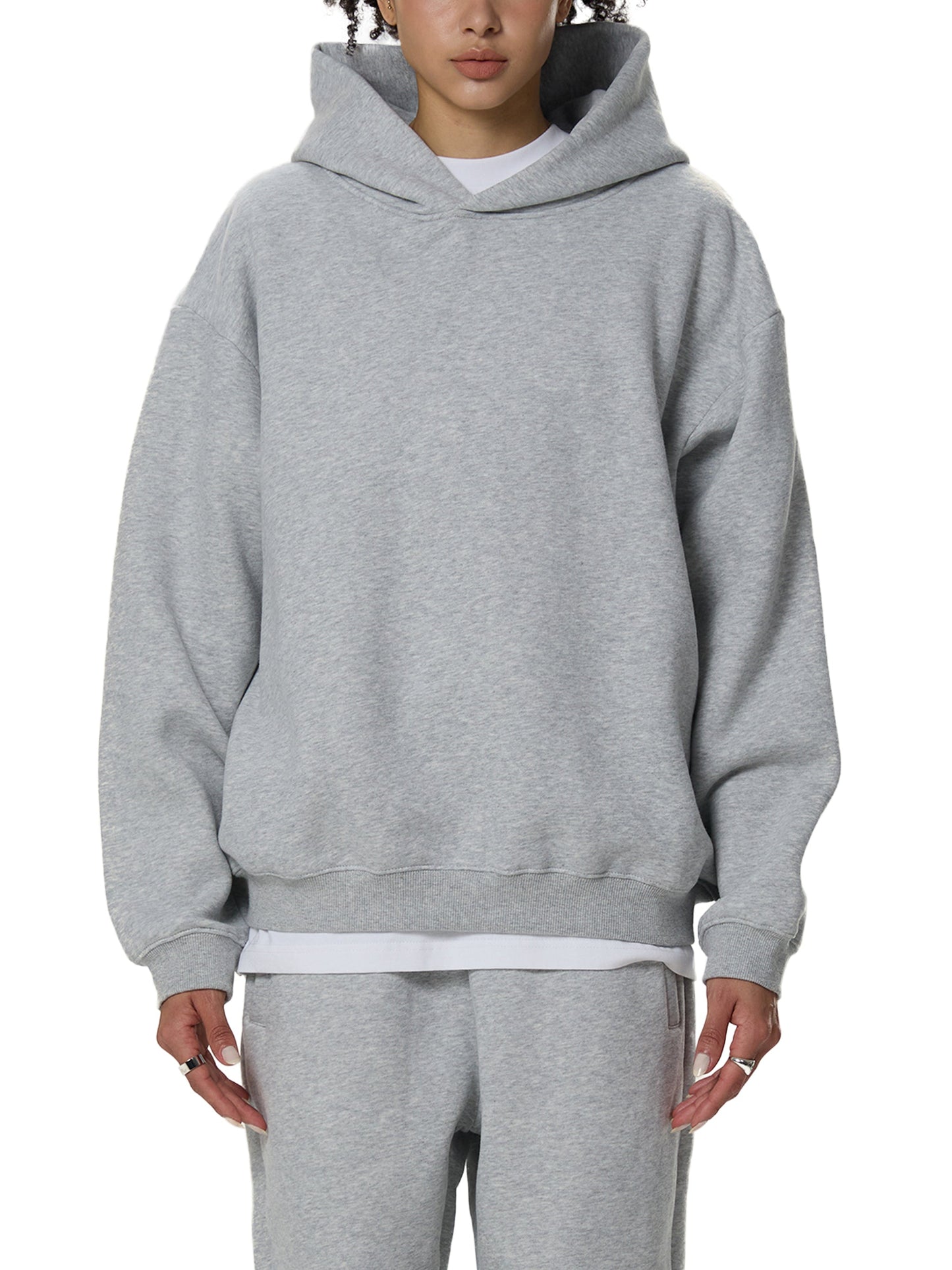 Fleeced Boxy Hoodie — SF Flights Logo Edition