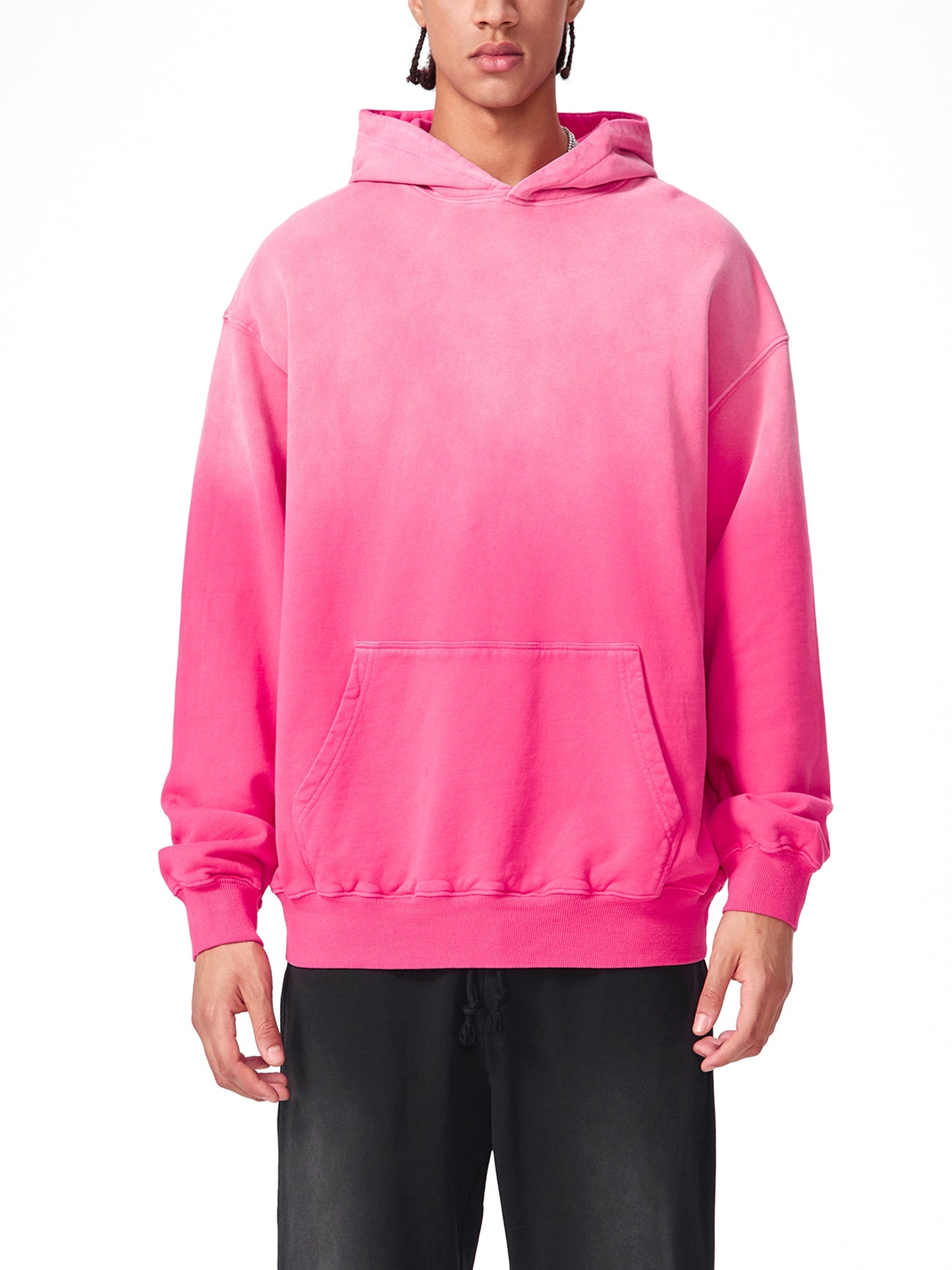 Heavyweight Sunfade Oversized Hoodie — A350 Ready for Departure