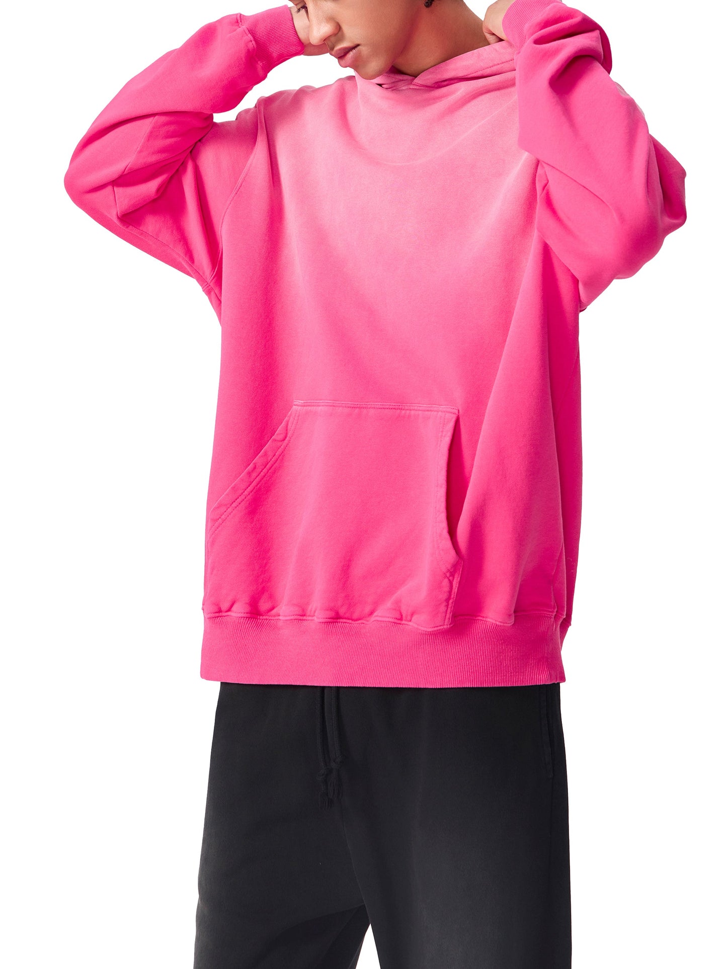 Heavyweight Sunfade Oversized Hoodie — A350 Ready for Departure