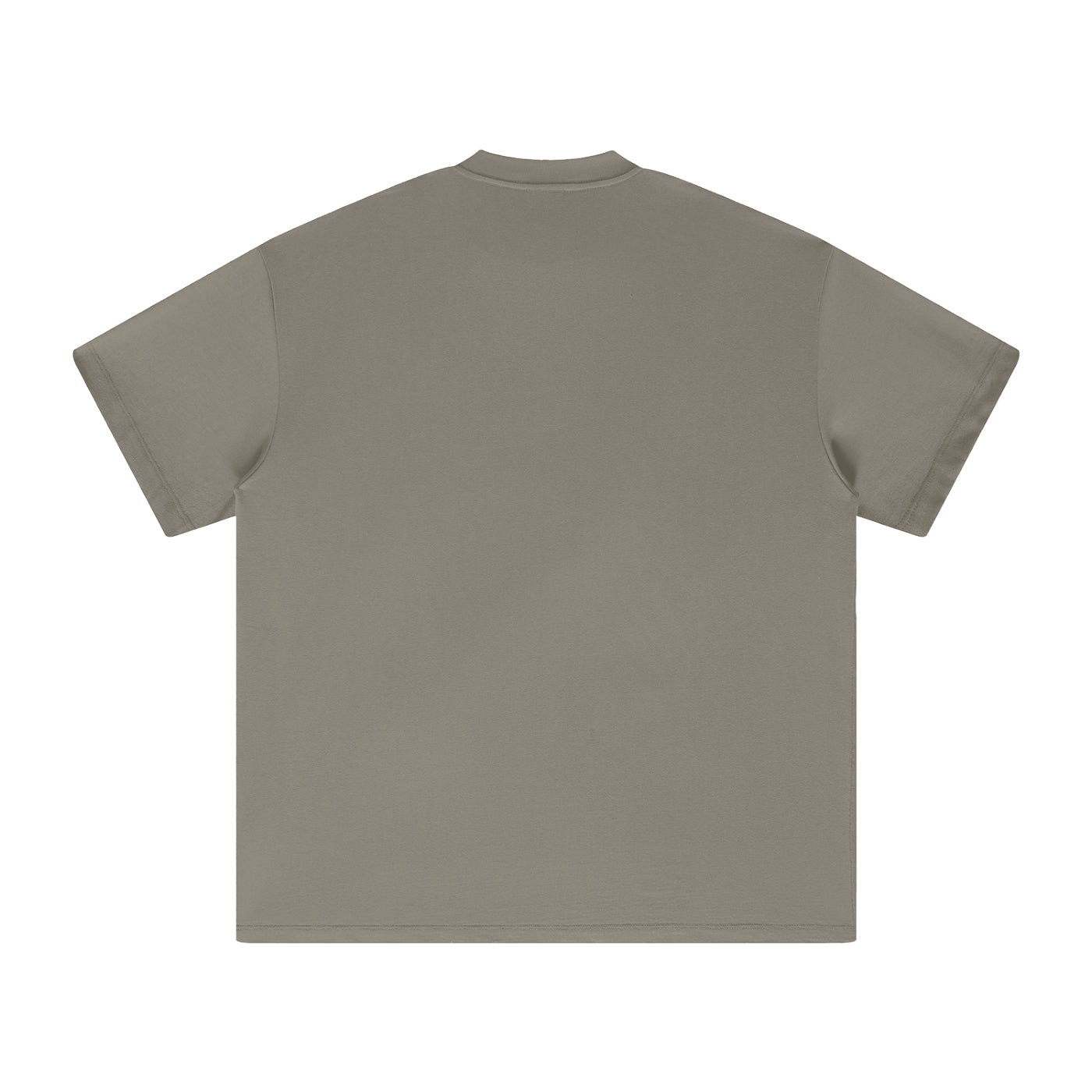 Heavyweight Earth Tone T-Shirt — Widebody B787 Jet at SFO