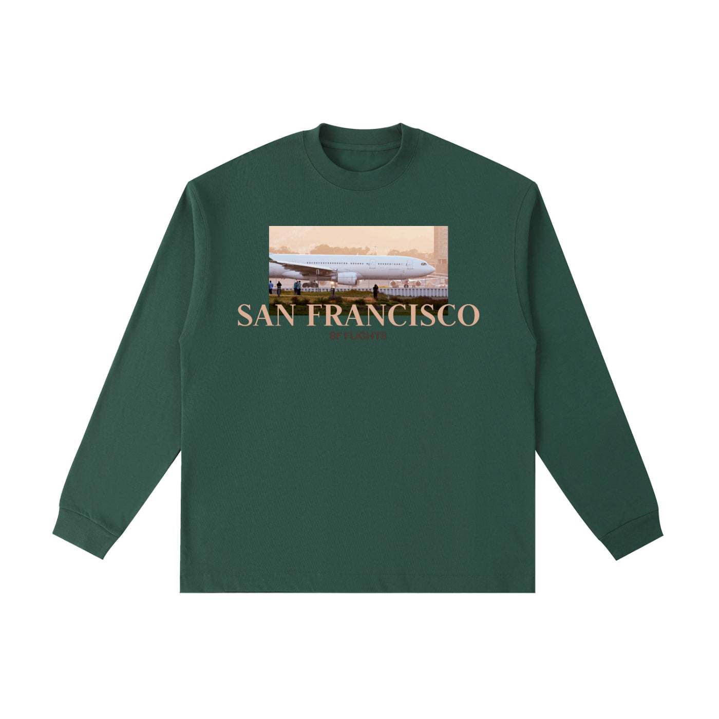 Essential Cotton Long Sleeve T-Shirt — A330 Ready for Takeoff