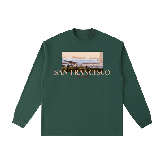 Essential Cotton Long Sleeve T-Shirt — A330 Ready for Takeoff