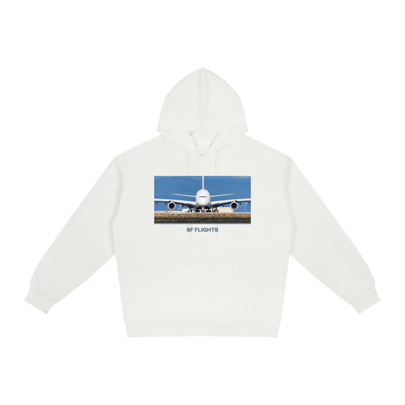 SF Flights Relaxed Fit Hoodie — A380 Ready for Takeoff