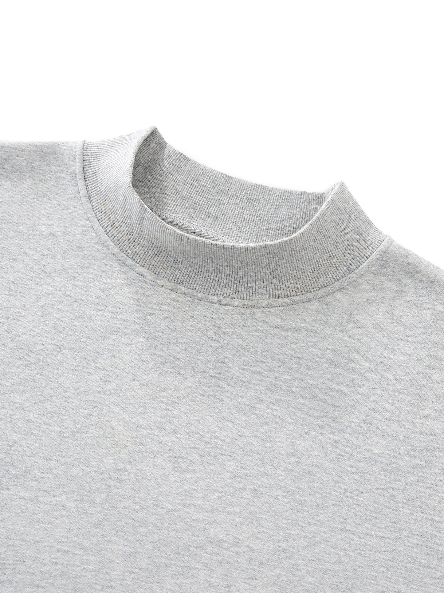 Essential Fleece Mock-Neck Crew Sweatshirt — AvGeek SFO Golden Hour Edition