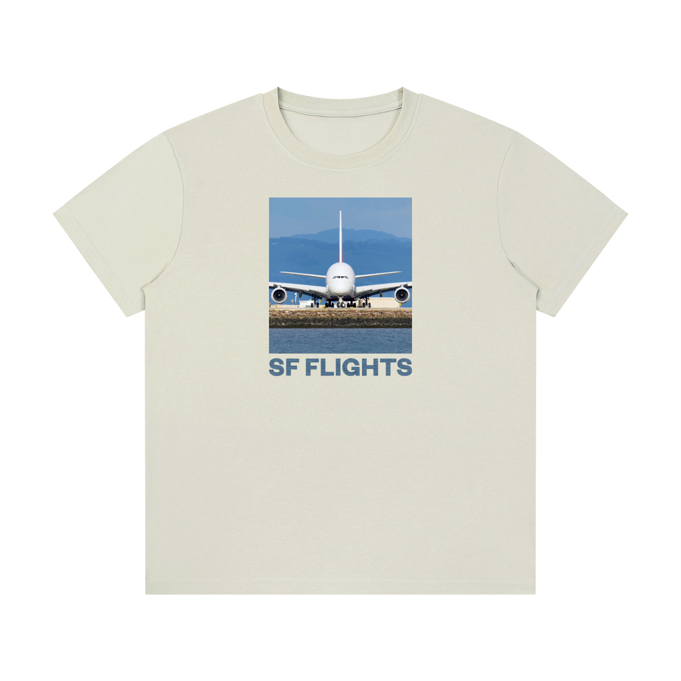 Quick Dry Regular Fit Tee — SF Flights A380 Superjumbo Print
