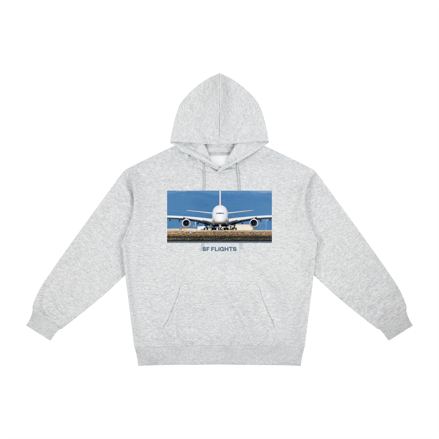 SF Flights Relaxed Fit Hoodie — A380 Ready for Takeoff