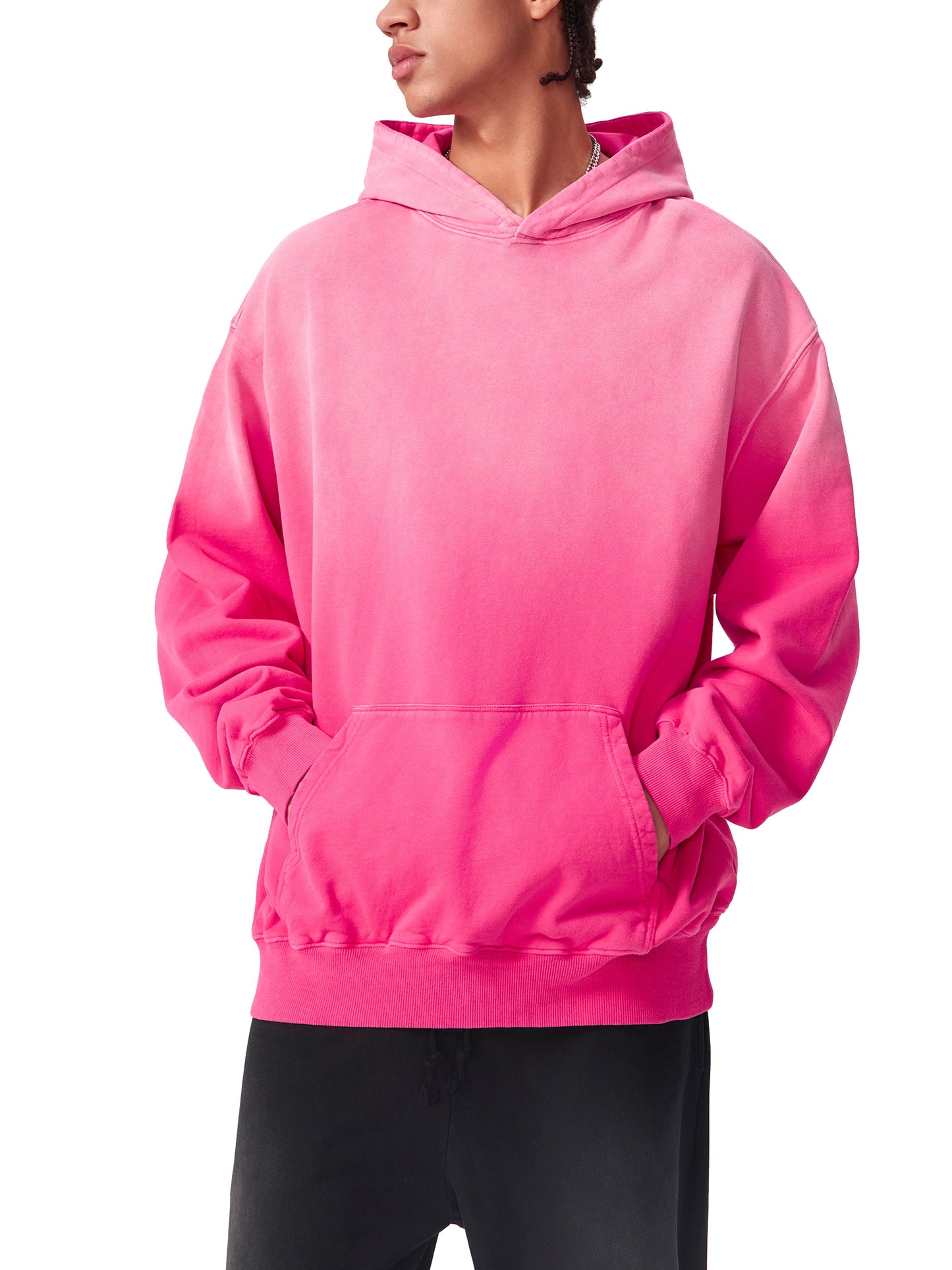 Heavyweight Sunfade Oversized Hoodie — A350 Ready for Departure