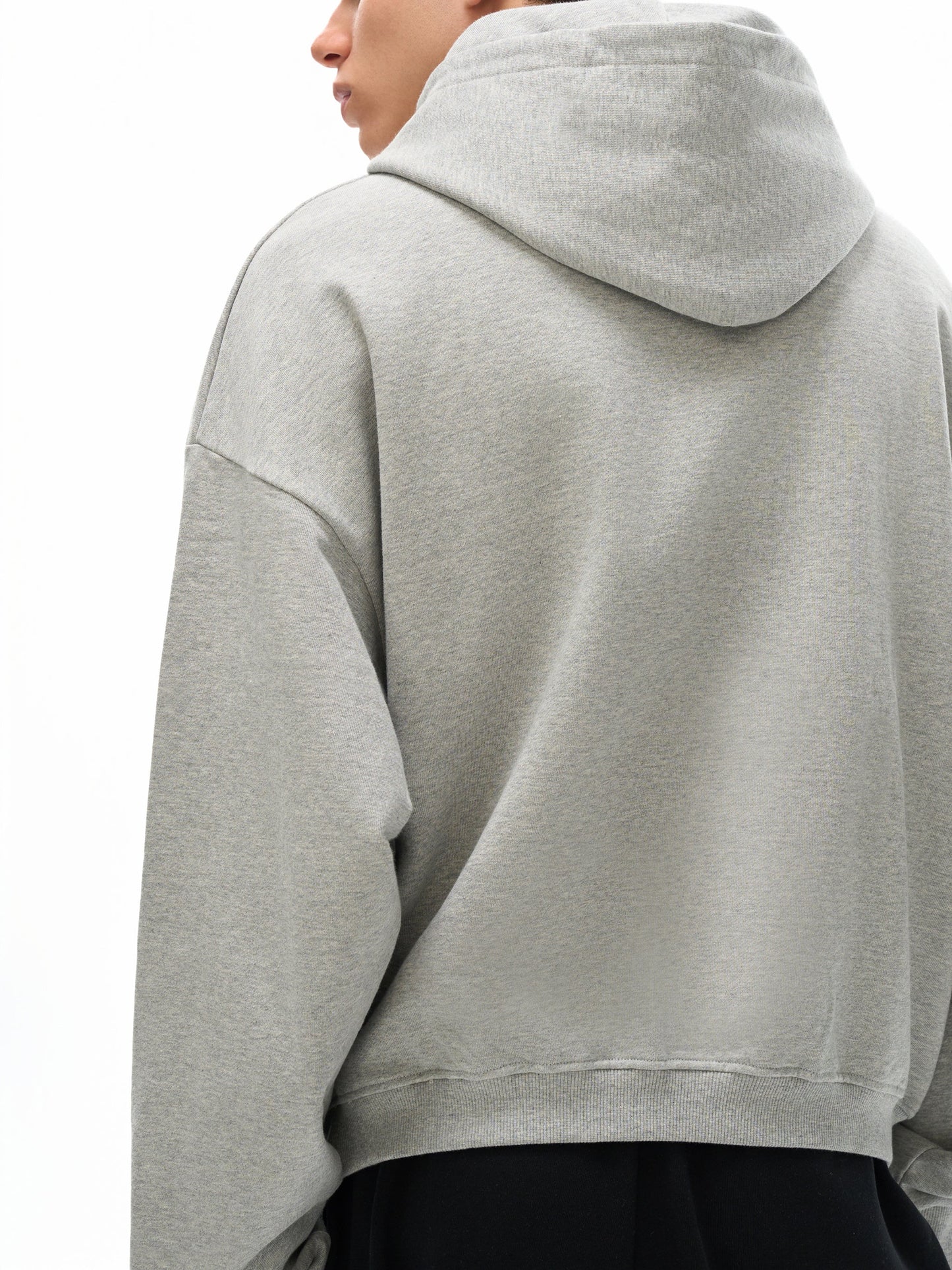 Unisex Cotton Cropped Hoodie — A330 Golden Hour Departure