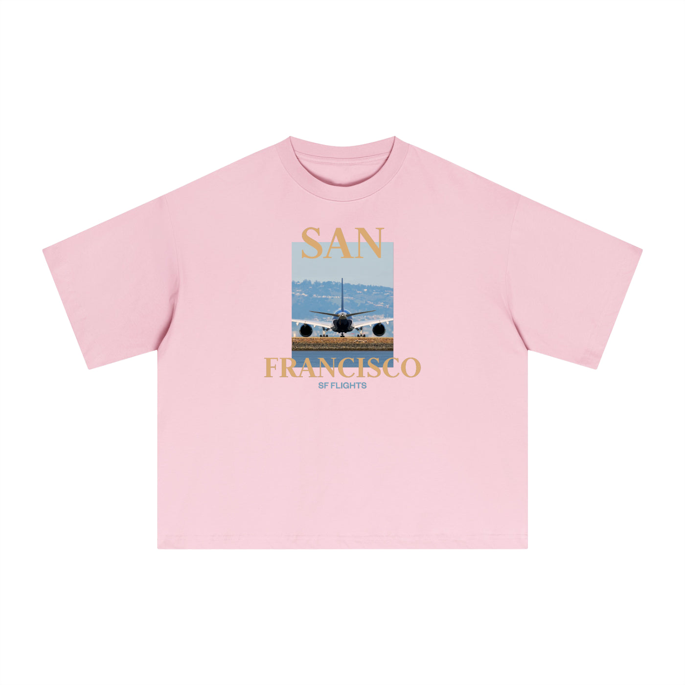 Essential Sorona Boxy T-Shirt — Widebody A350 at SFO