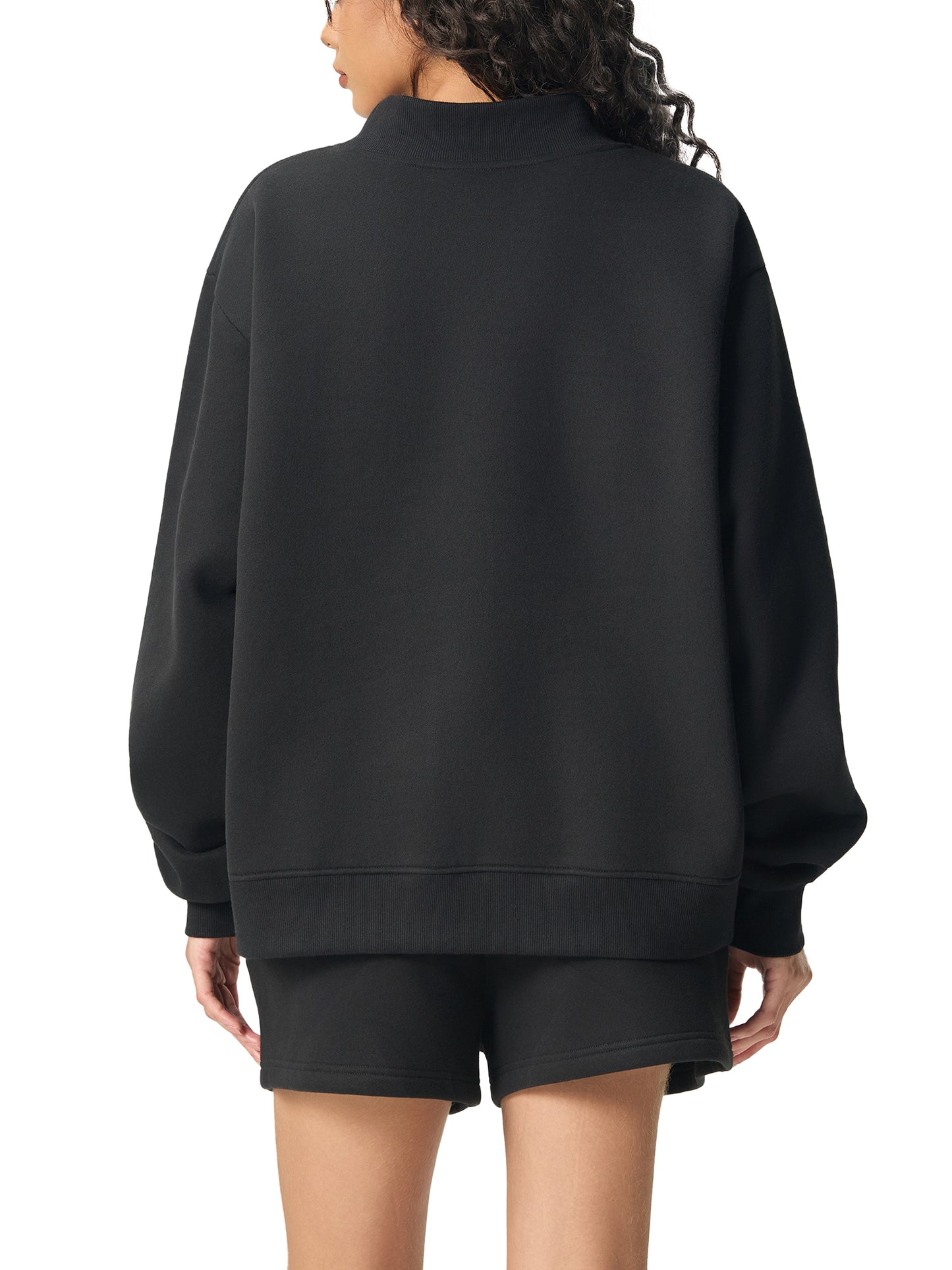 Essential Fleece Mock-Neck Crew Sweatshirt — Reverse Ops at SFO